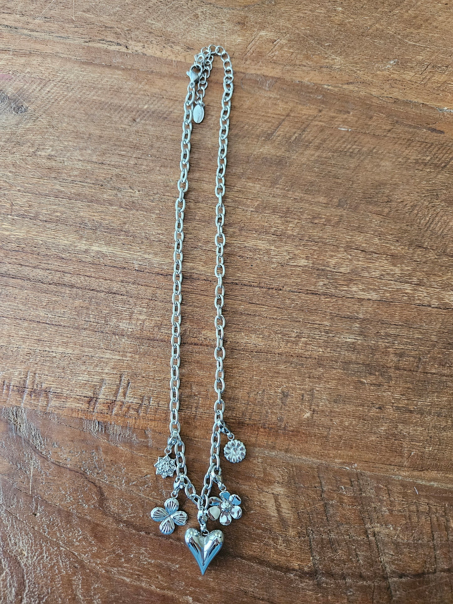 Ketting bedel zilver