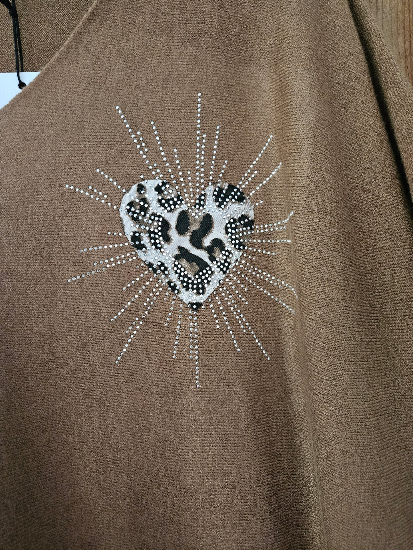 Little hearts glitter top