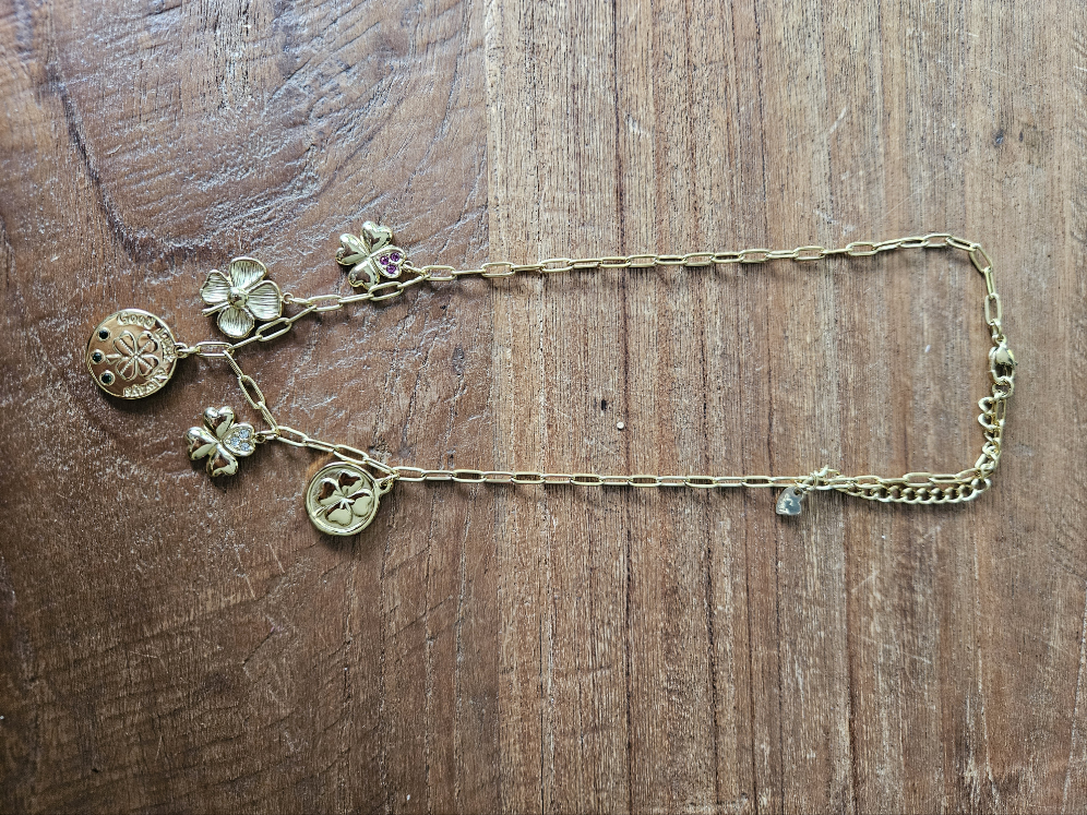 Ketting bedels klaver