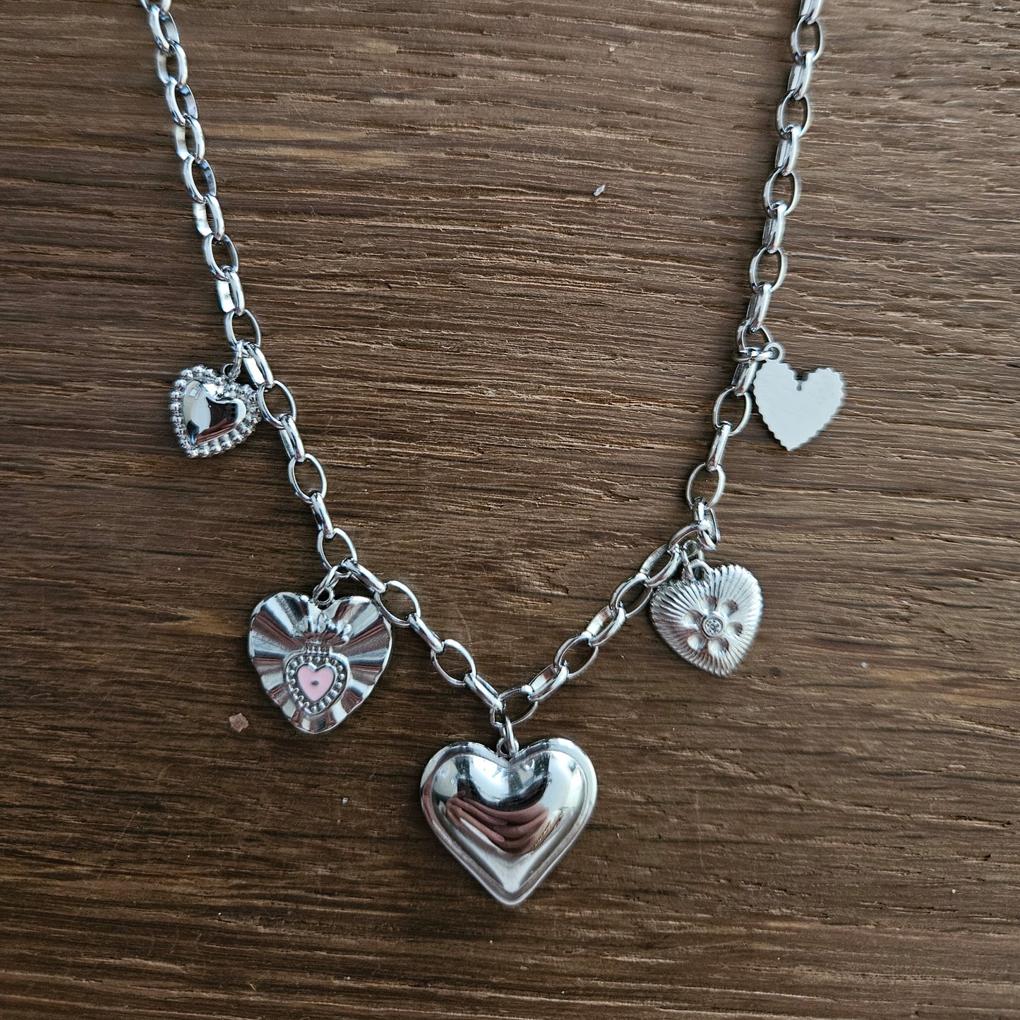 ketting zilver hart