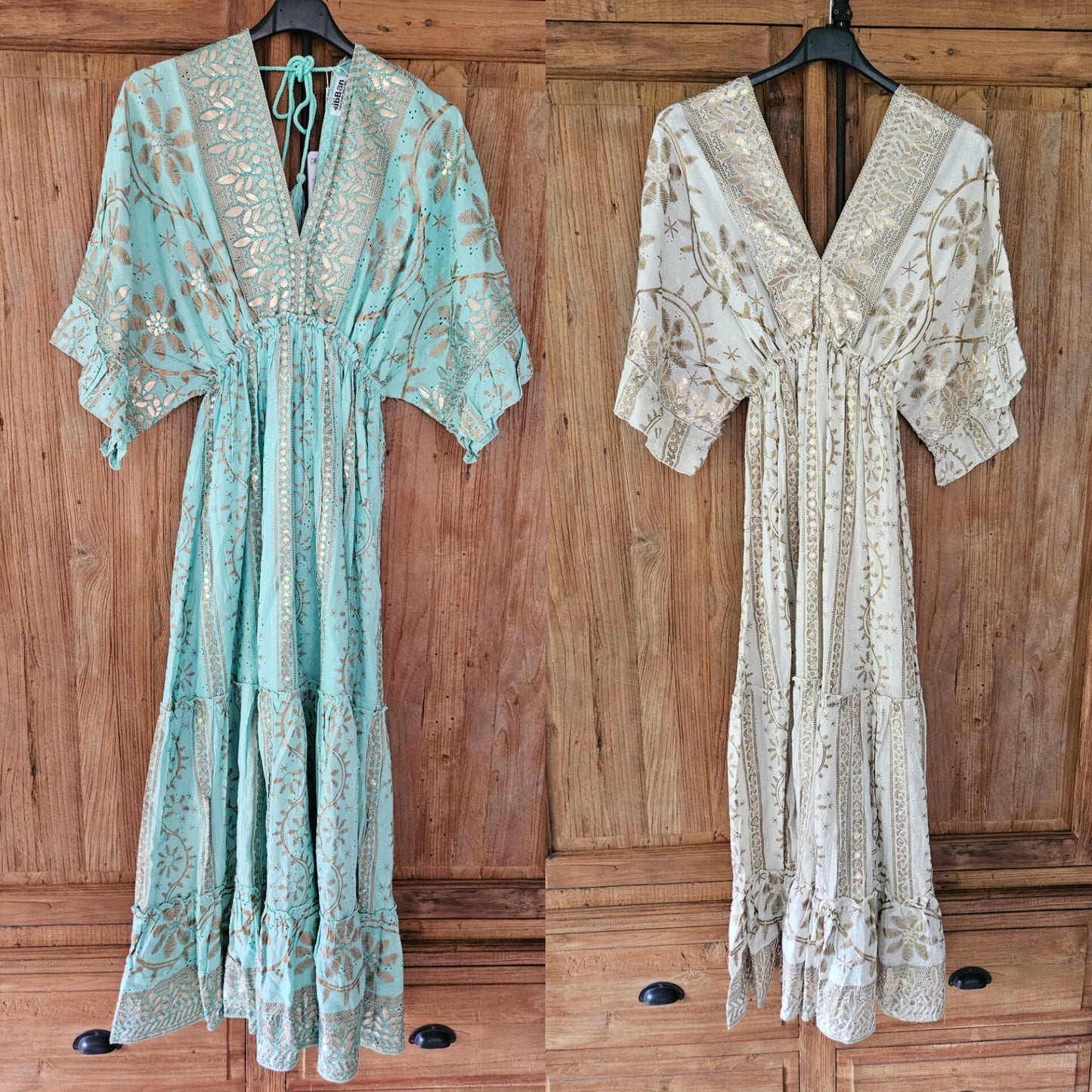 Ibiza gold long dress