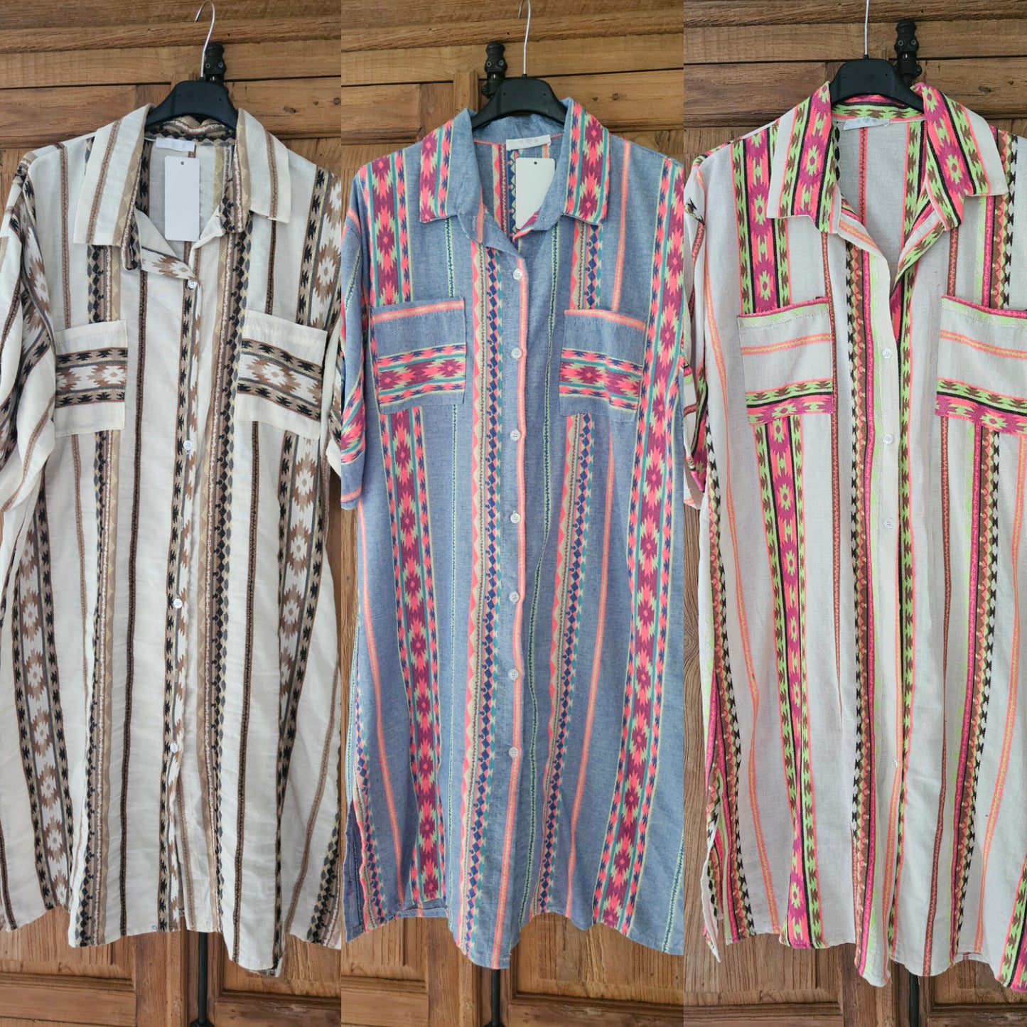 Ibiza beach kaftan knoopjes klein