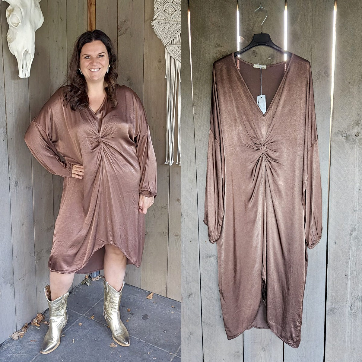 Shine knotted dress