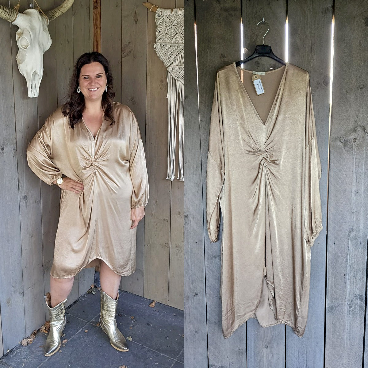 Shine knotted dress