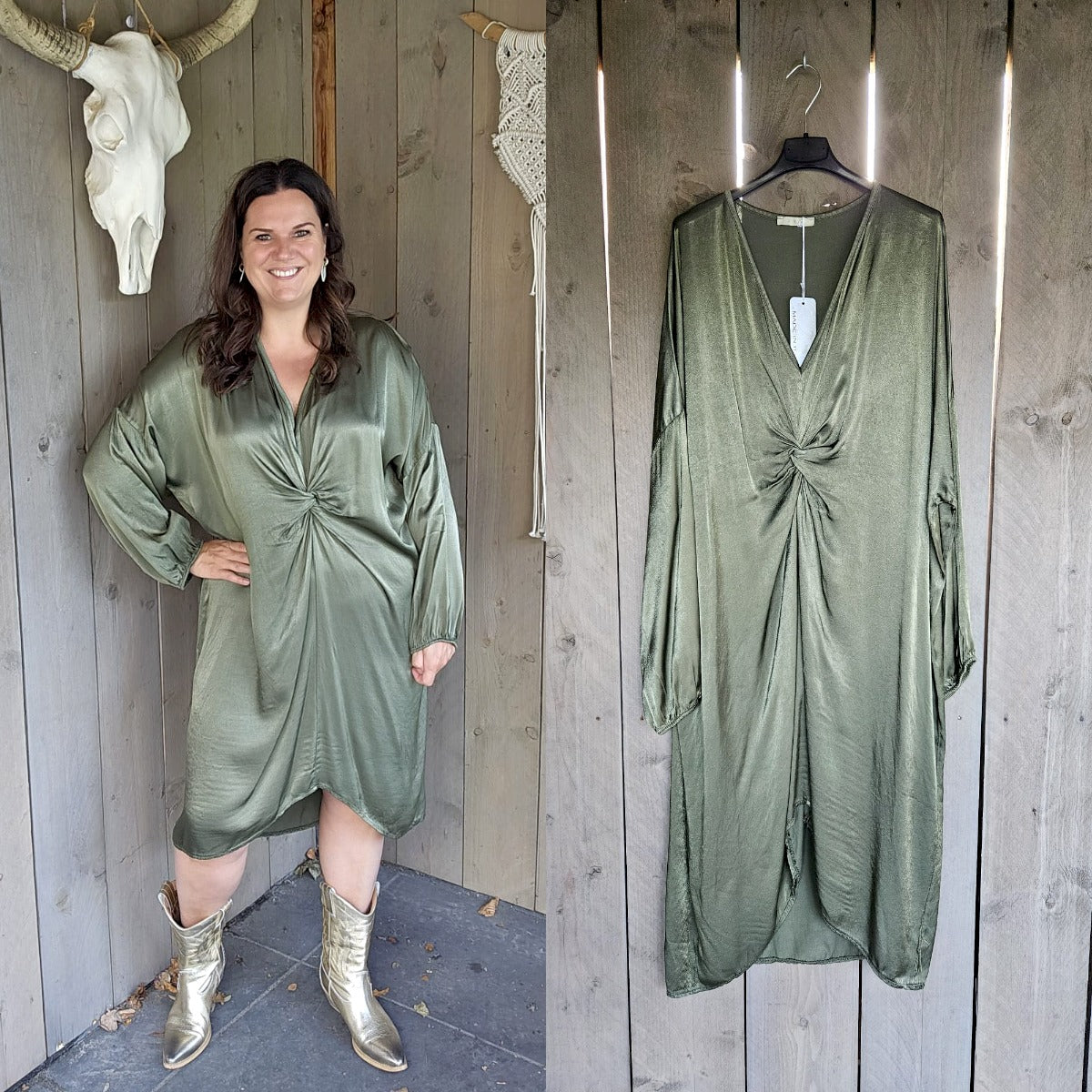 Shine knotted dress