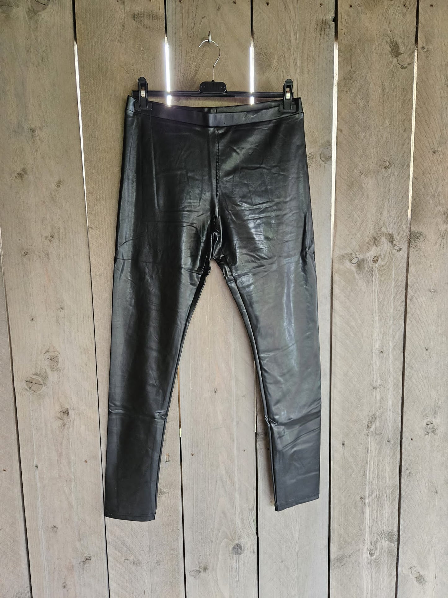 Norfy high waist tregging lederlook