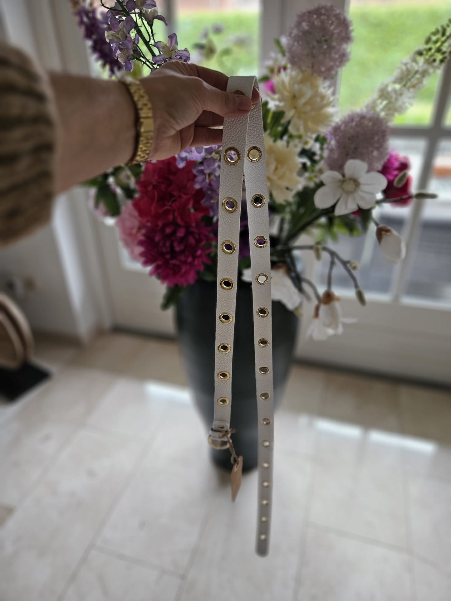 Leren riem (135 cm)
