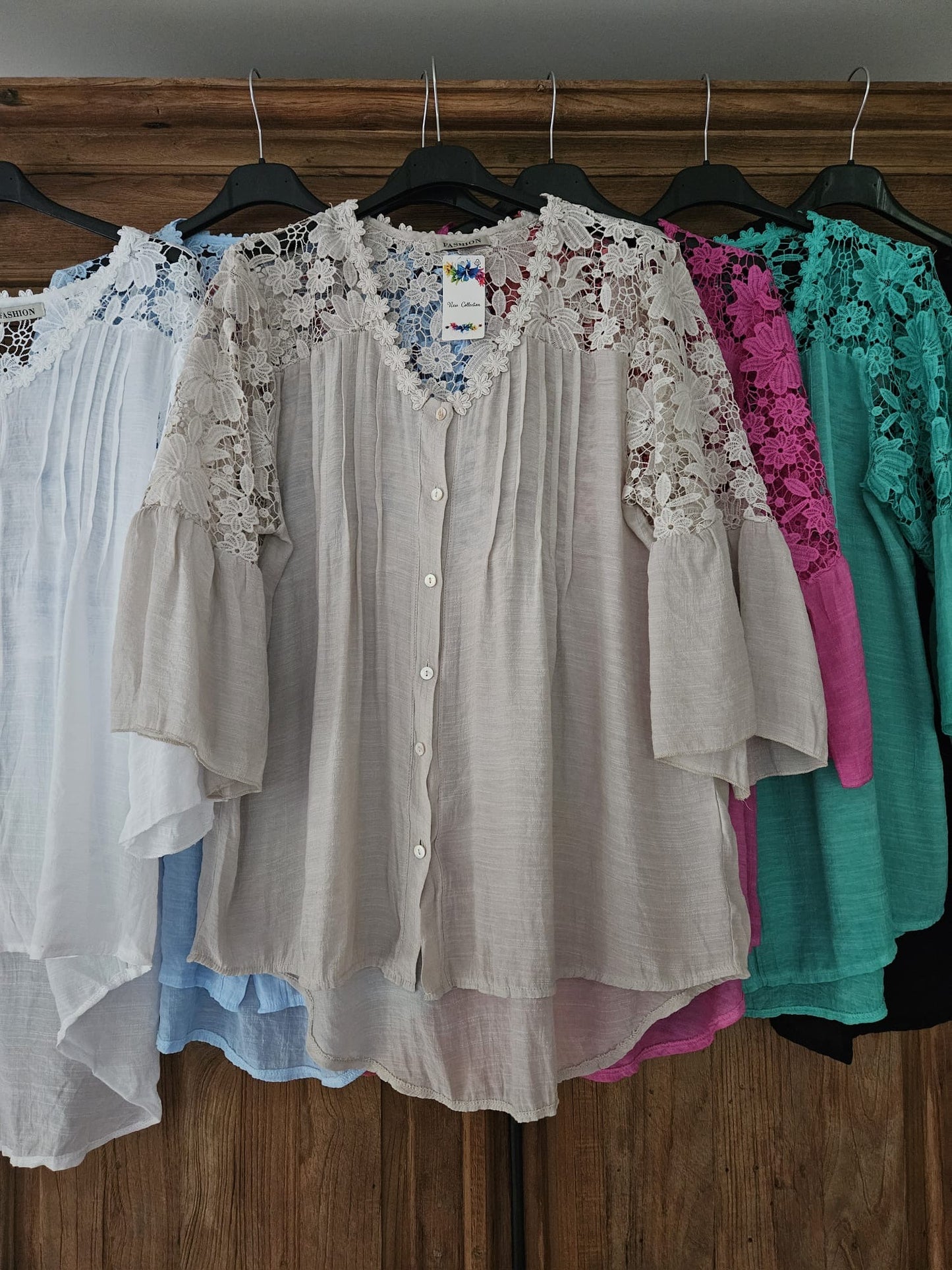 Flower lace blouse