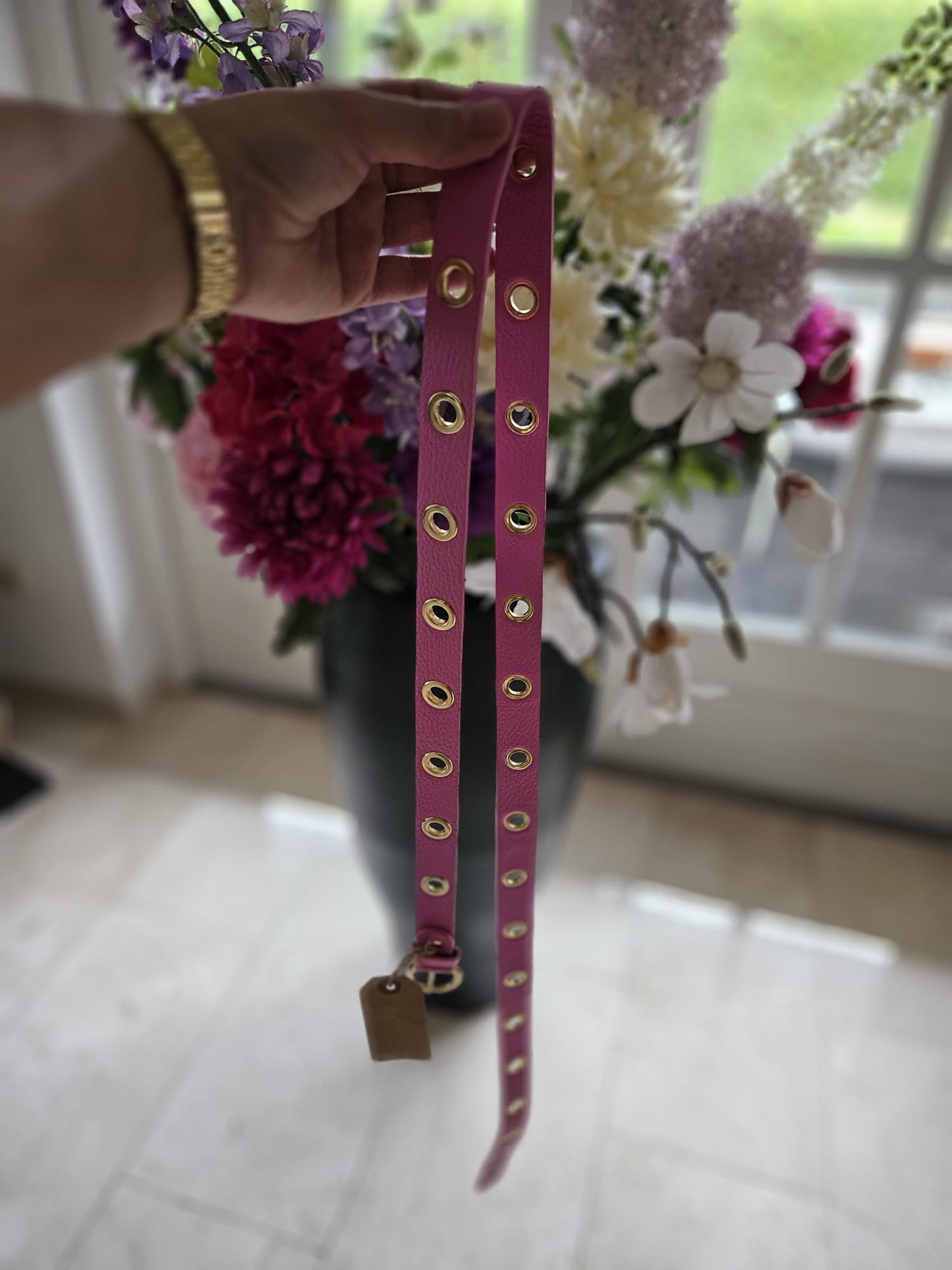 Leren riem (135 cm)
