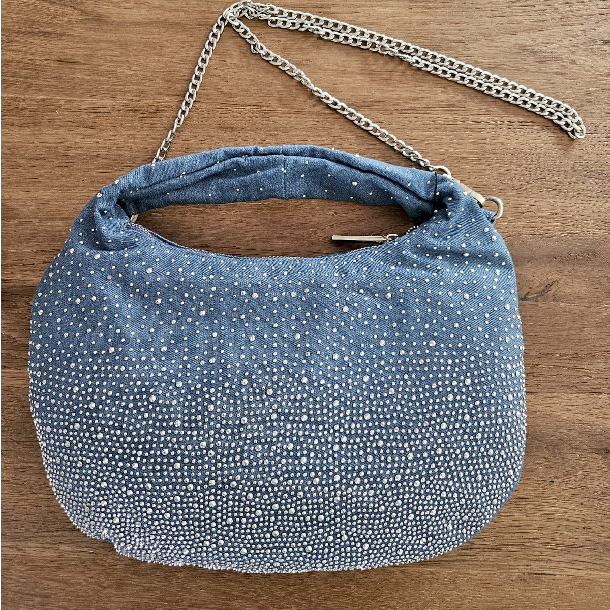 Jeans/glitter bag