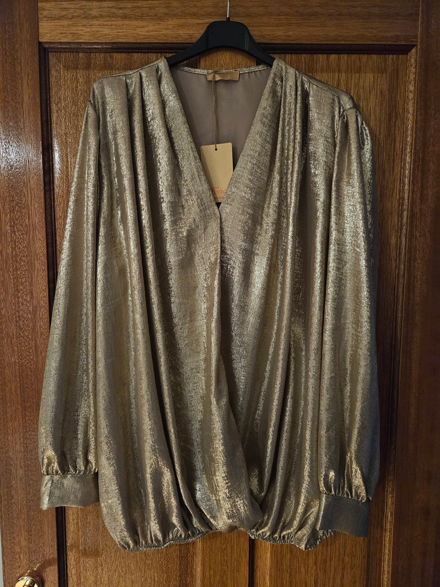 Gold blouse simple