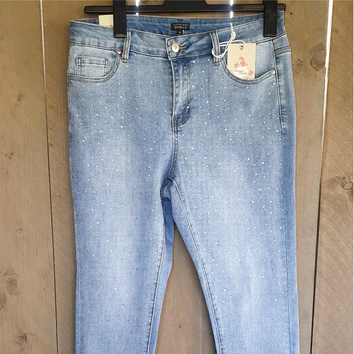 Auto Trouwens bron Monday strass jeans – Fashion by Sammy