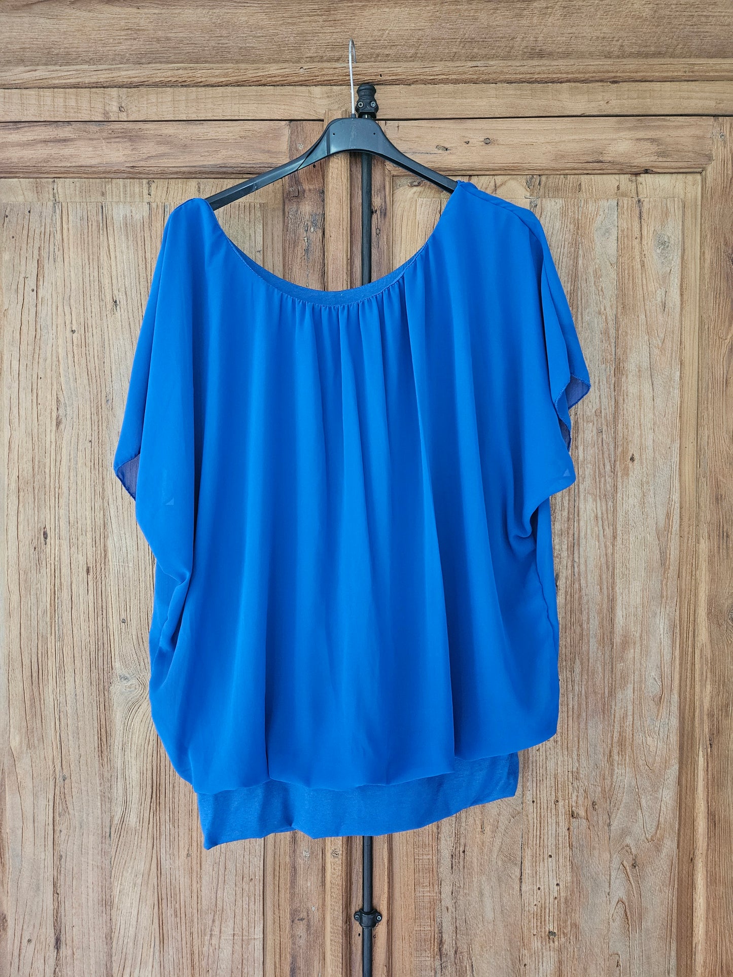 Basic blouse losvallend plus
