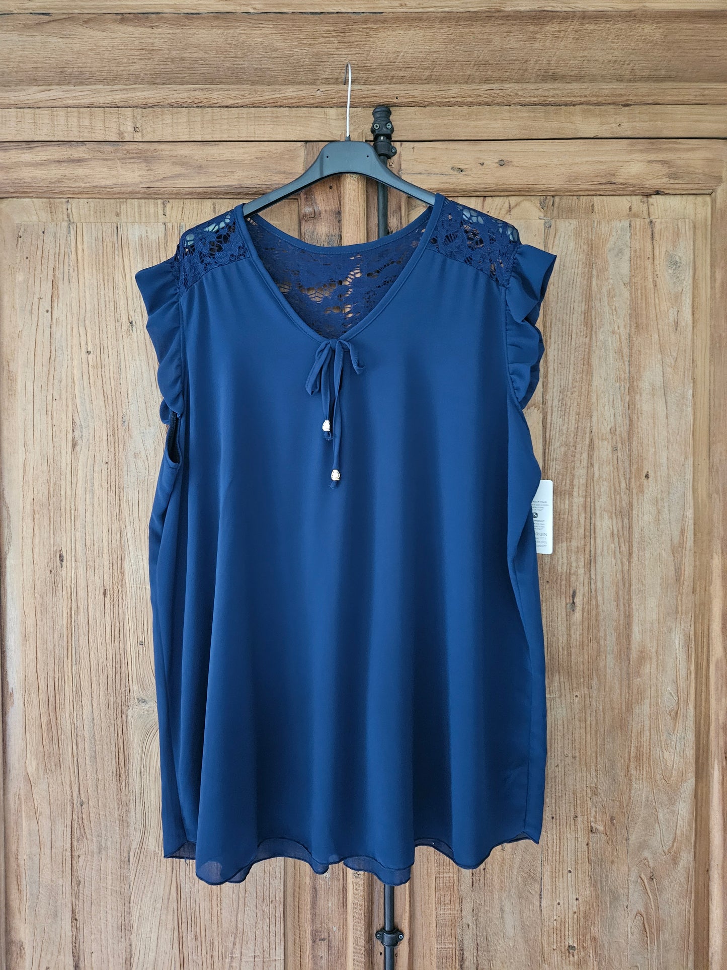 Back lace top