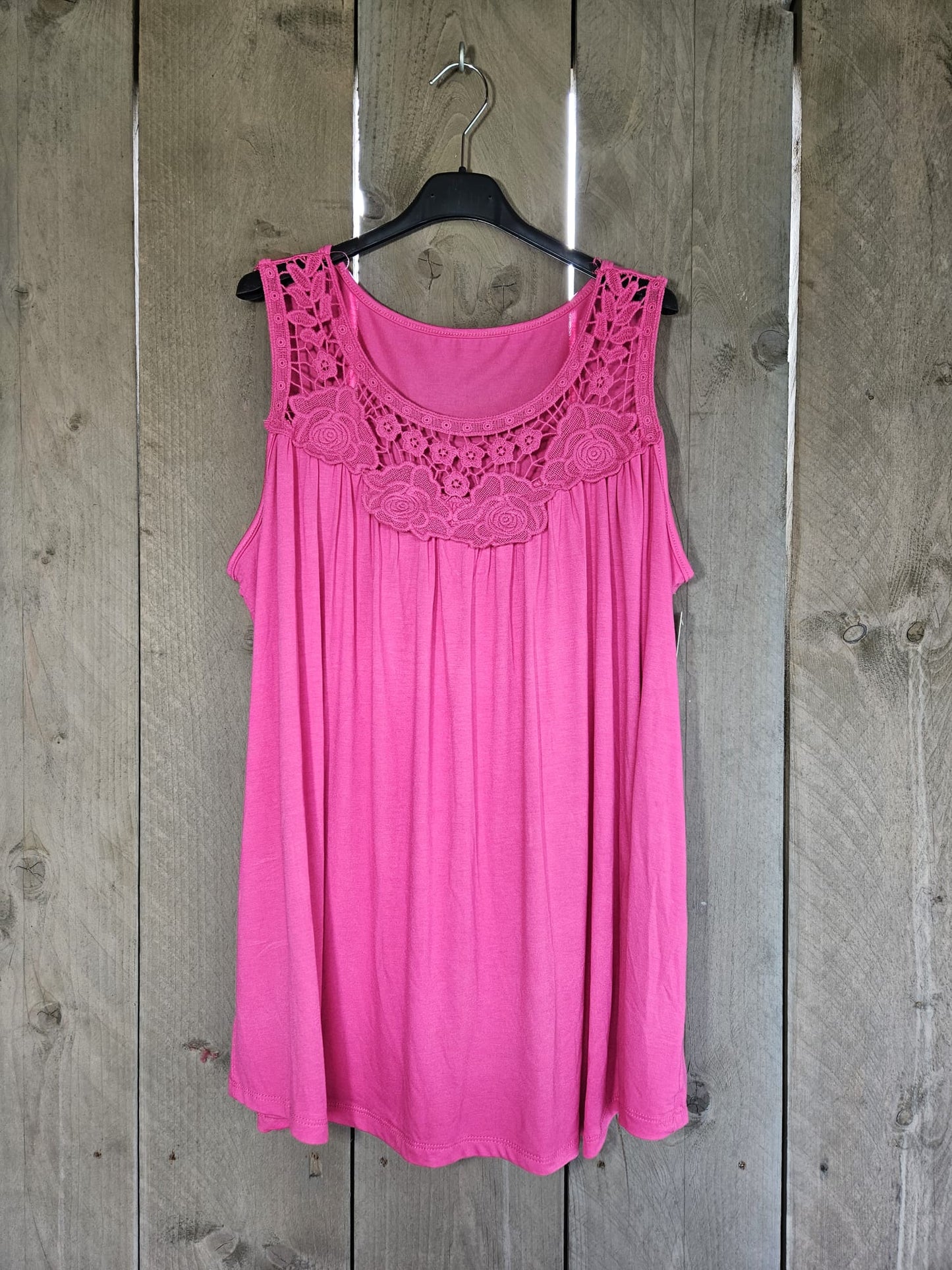 Basic lace top rose