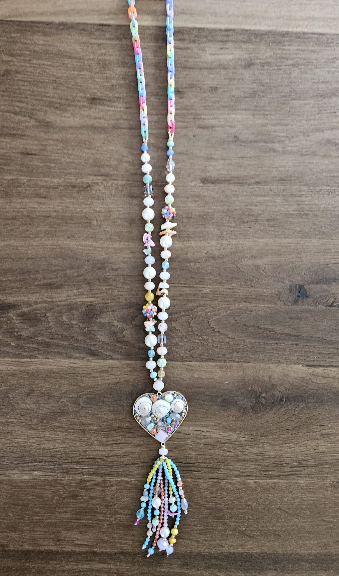 Ketting heart multicolour