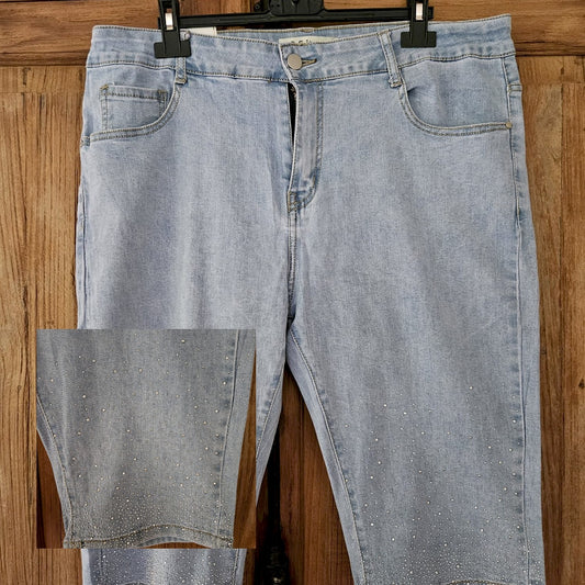 Denim kniebroek