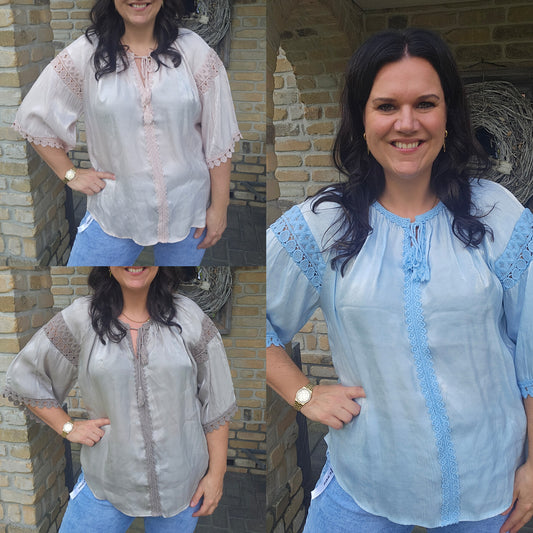 Shiny blouse
