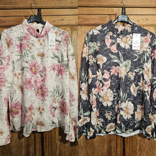 Romantic flower lace top
