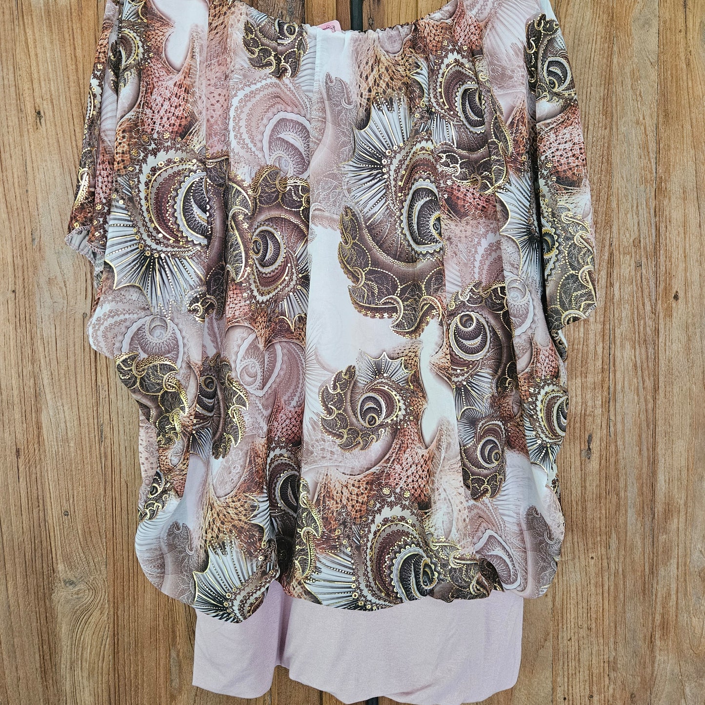 Blouse touch of gold