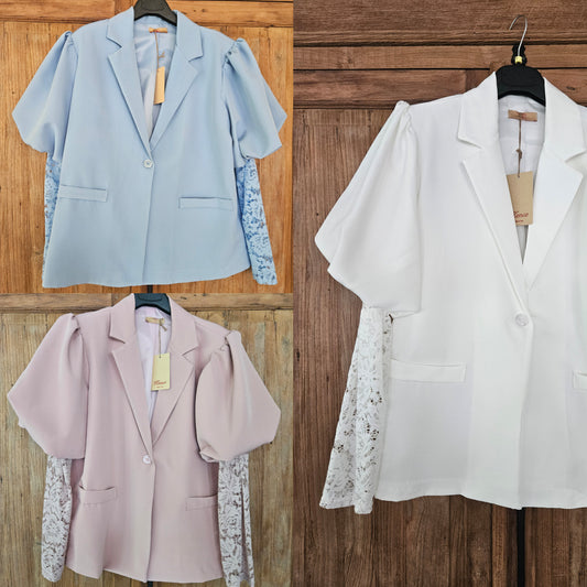 Blazer lace mouw
