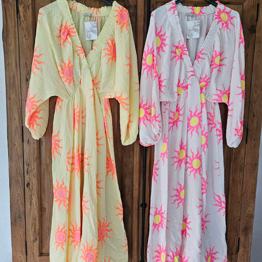 Jurk sunflower neon