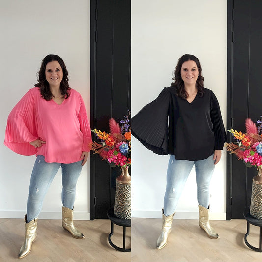 Plissé blouse
