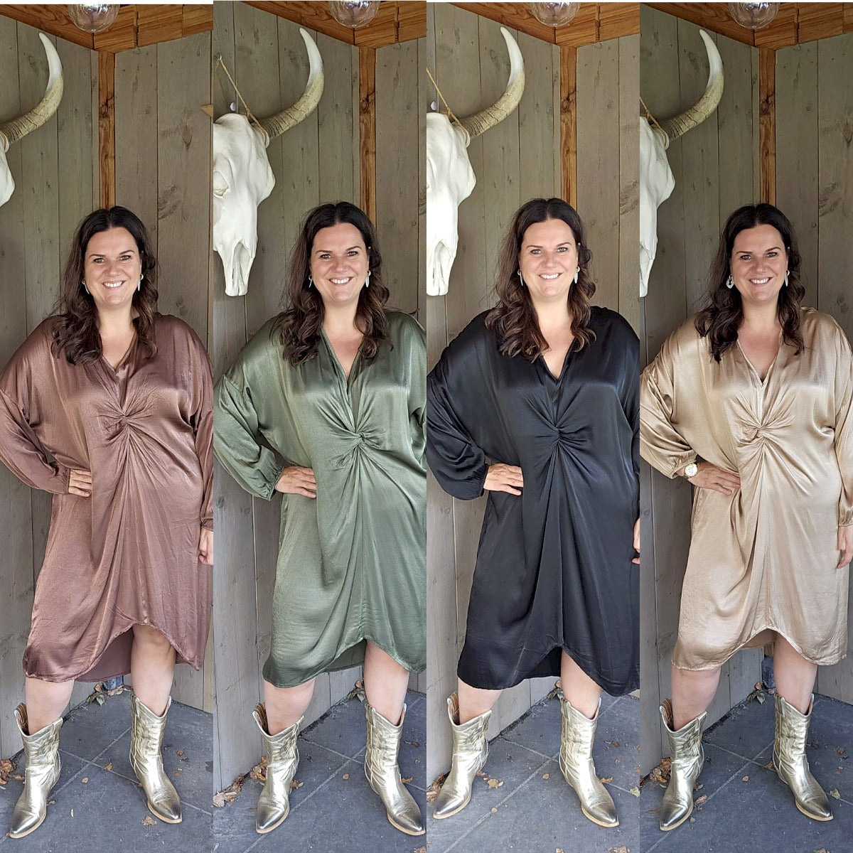 Shine knotted dress
