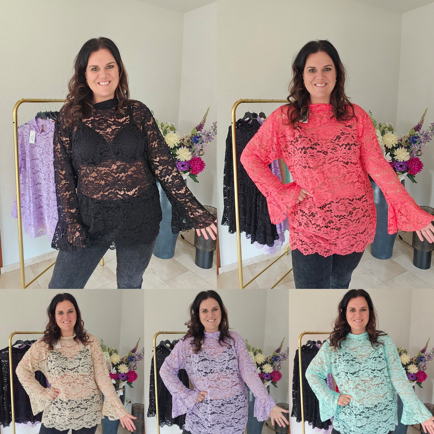 Blouse Kant plussize