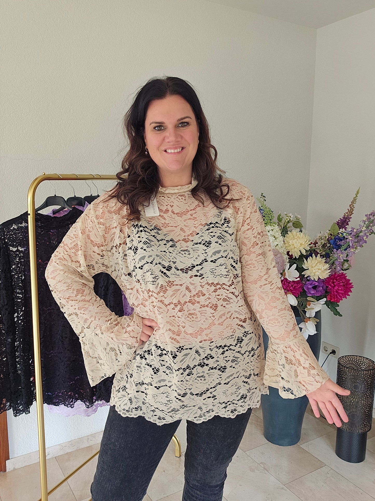 Blouse Kant plussize
