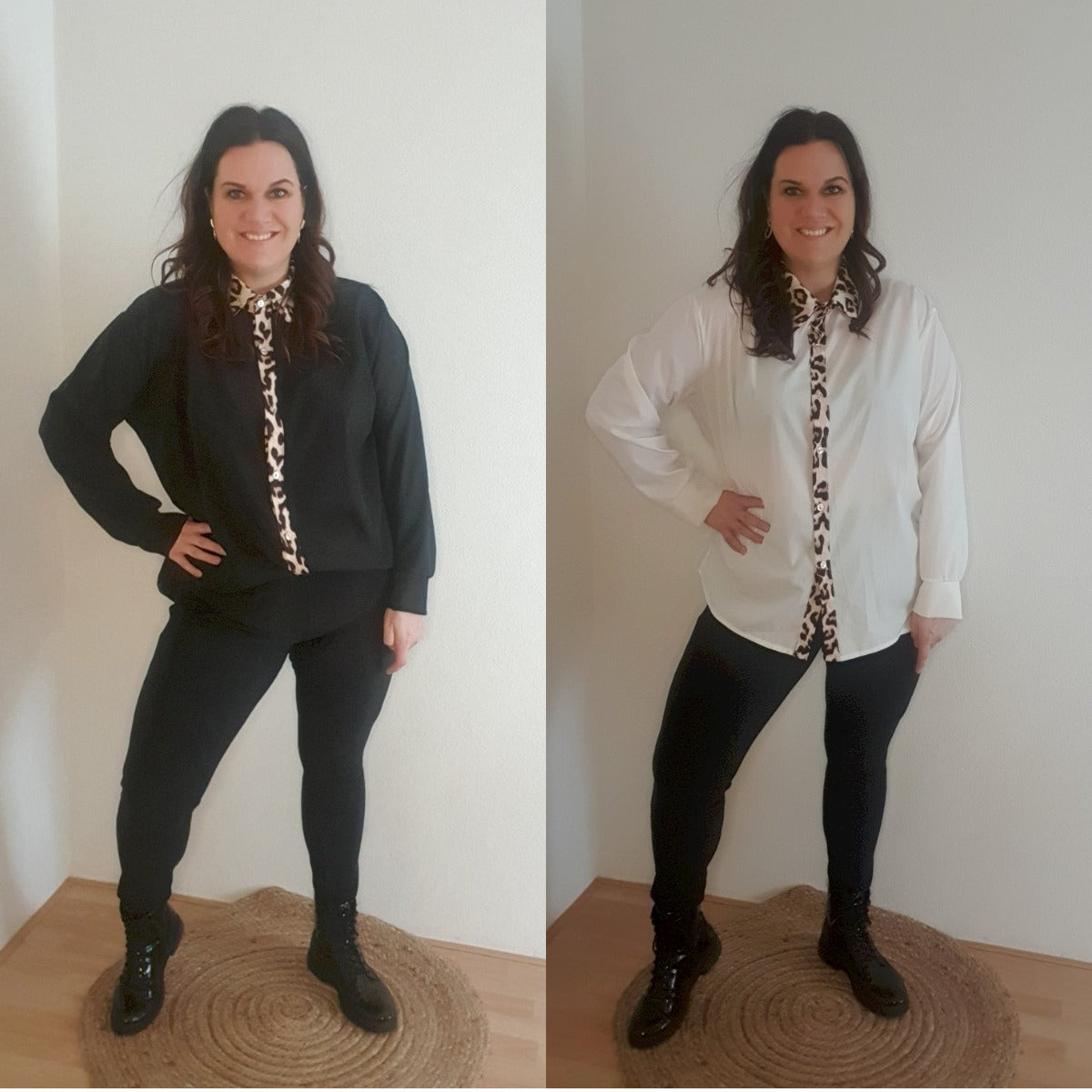 Basic blouse leopard